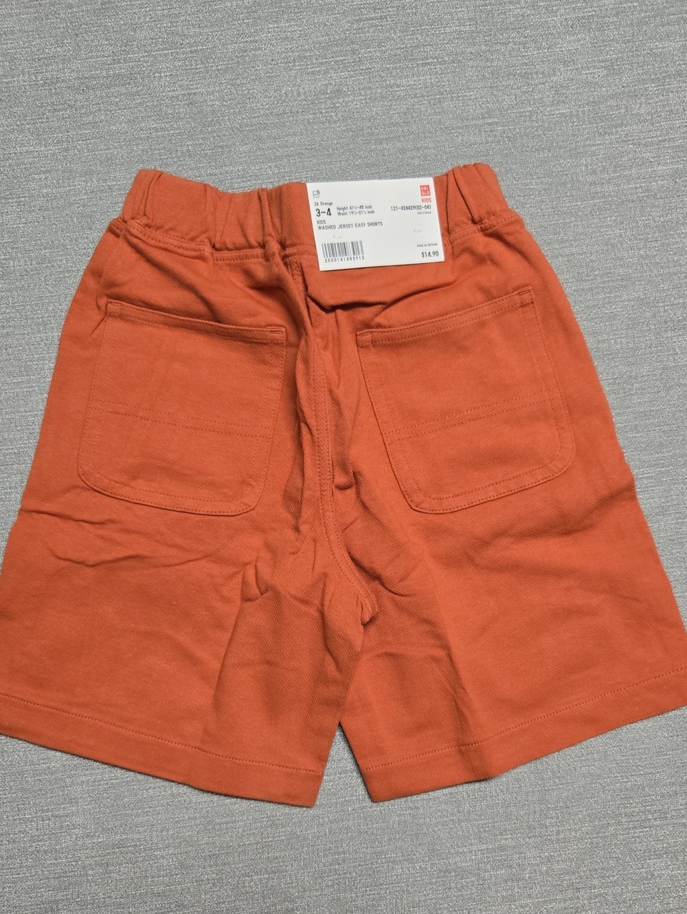 Uniqlo Kids (Size 3-4) Washed Jersey Easy Shorts